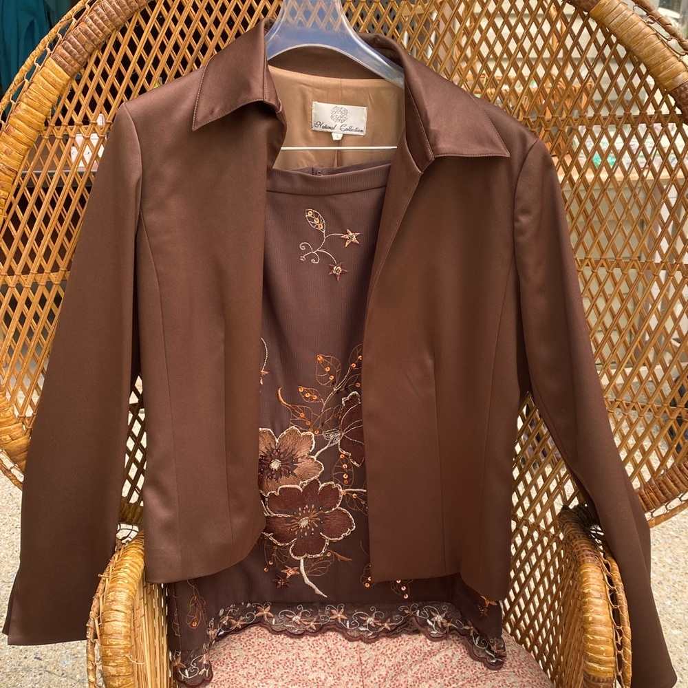 Natural Collection Skirt Suit Size L